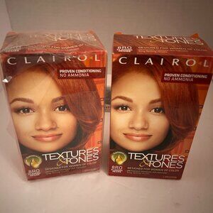 Clairol Textures & Tones 8R0 Flaming Desire | Permanent Hair Color | Set of 2